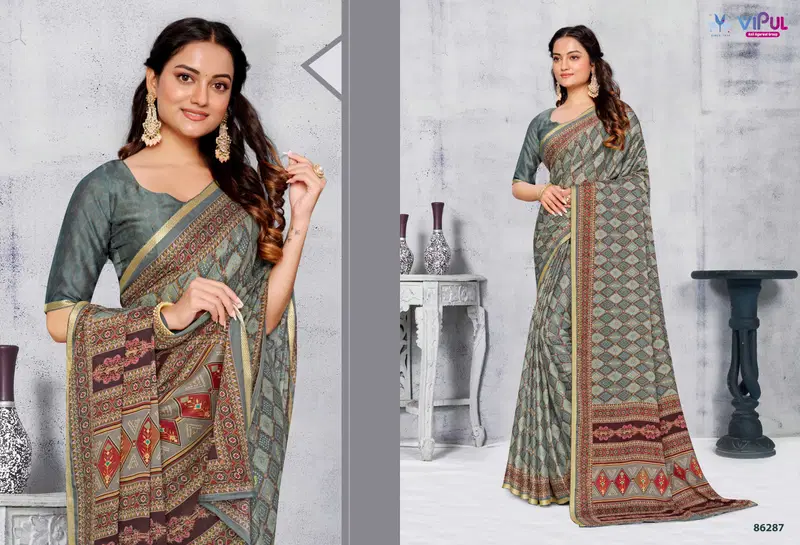 Antique Vol 2 By Vipul Moss Casual Wear Saree Wholesale Shop In Surat